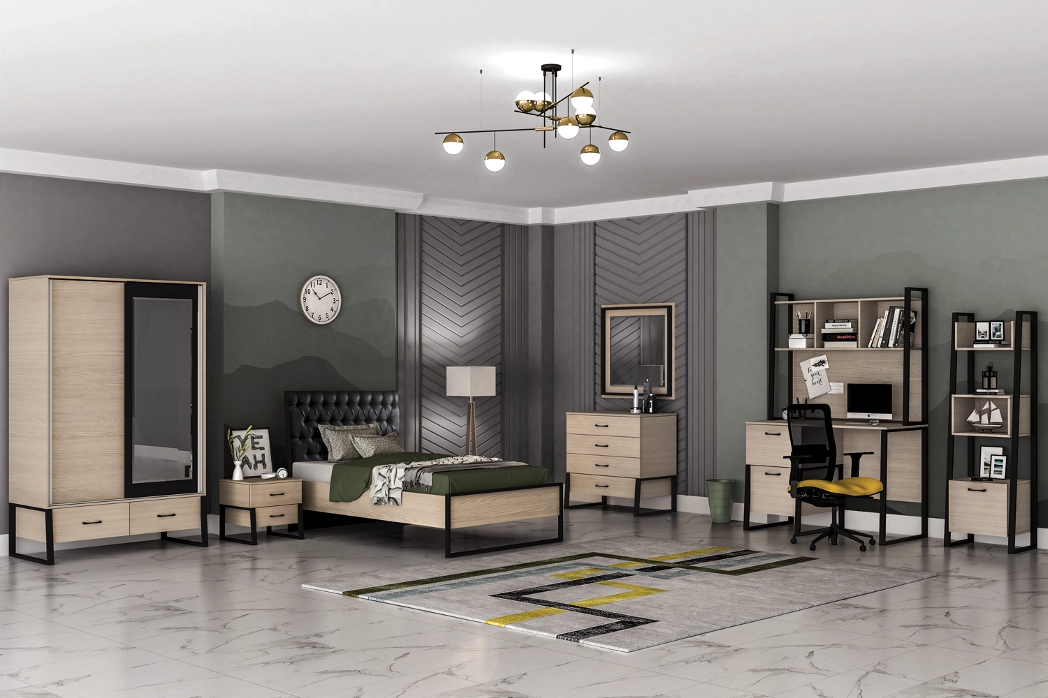 سرویس خواب یک نفره آیرونی