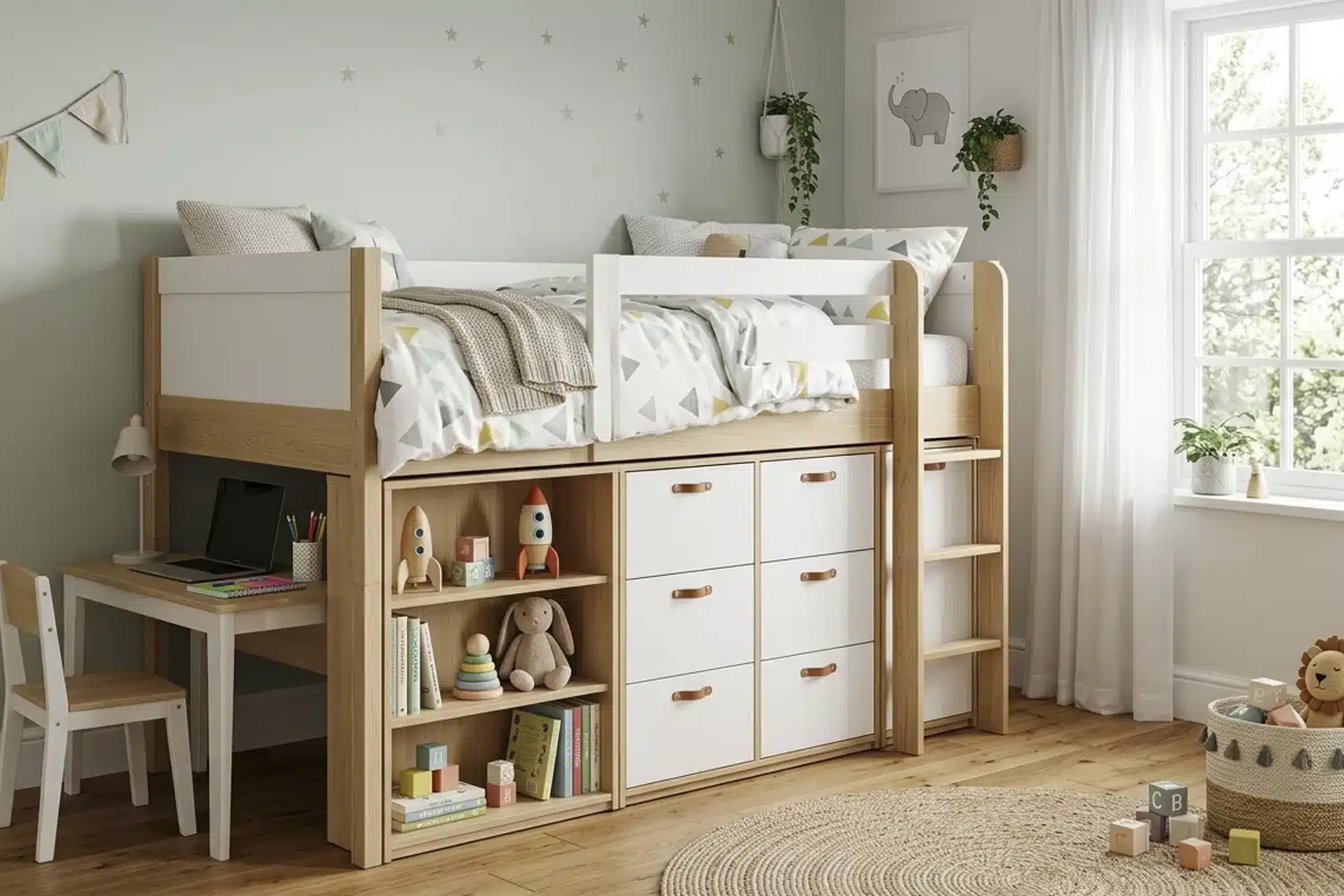 تخت خواب چندکاره کودک (Multifunction Bed)